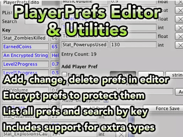 おすすめアセット #4「PlayersPrefs Editor and Utilities」